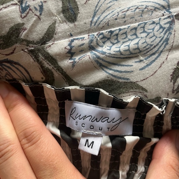 Runway Scout Estelle Maxi Cotton Strapless Dress Small Black - Picture 10 of 10